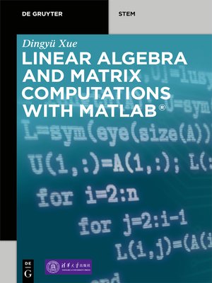 cover image of Linear Algebra and Matrix Computations with MATLAB&#174;